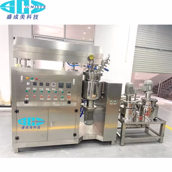 Misturador homogeneizador emulsificante a vácuo 300L Misturador emulsionante a vácuo para onitment e creme