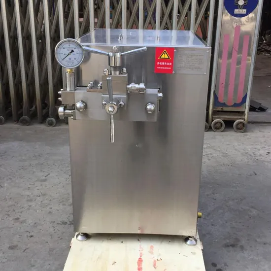 Homogeneizador de leite de laboratório com misturador de homogeneização de sorvete de alta pressão para equipamentos de laticínios